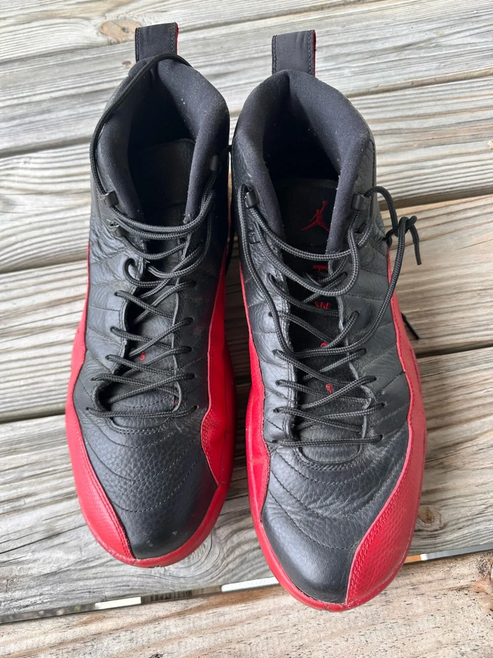 2016 Air Jordan 12 Retro “Flu Game” Black/Varsity Red Men’s Size 14